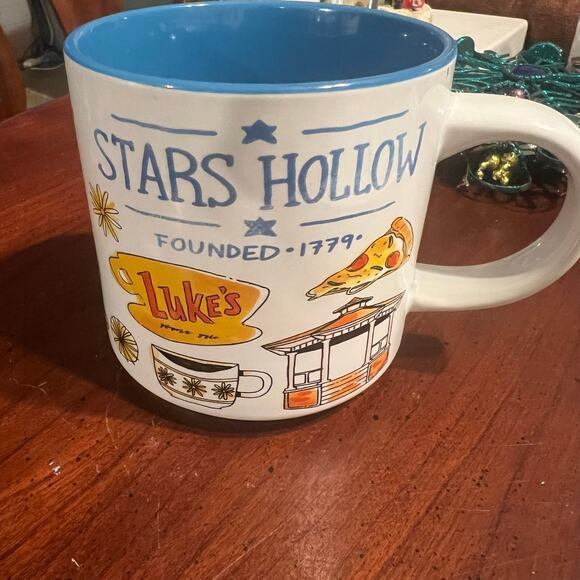 Gilmore Girls Stars Hollow Coffee Cups Set of 2 Luke's Dinner Dragonfly Inn - Picture 13 of 13